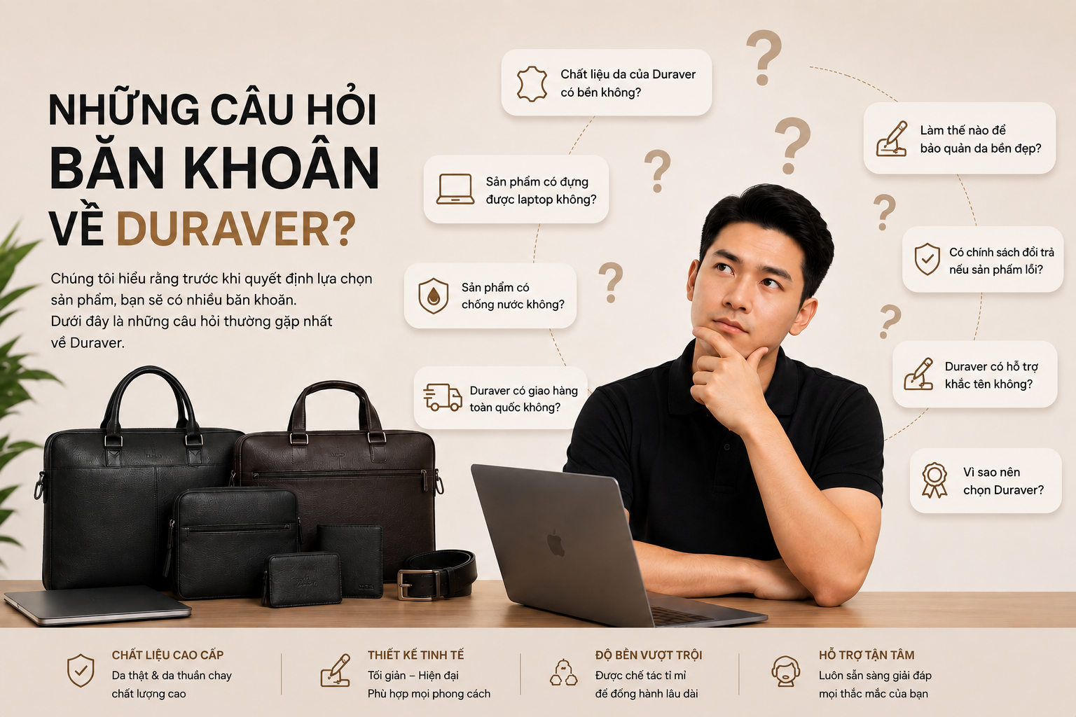 Những câu hỏi thường gặp về thương hiệu túi Duraver – Giải đáp thắc mắc từ A đến Z