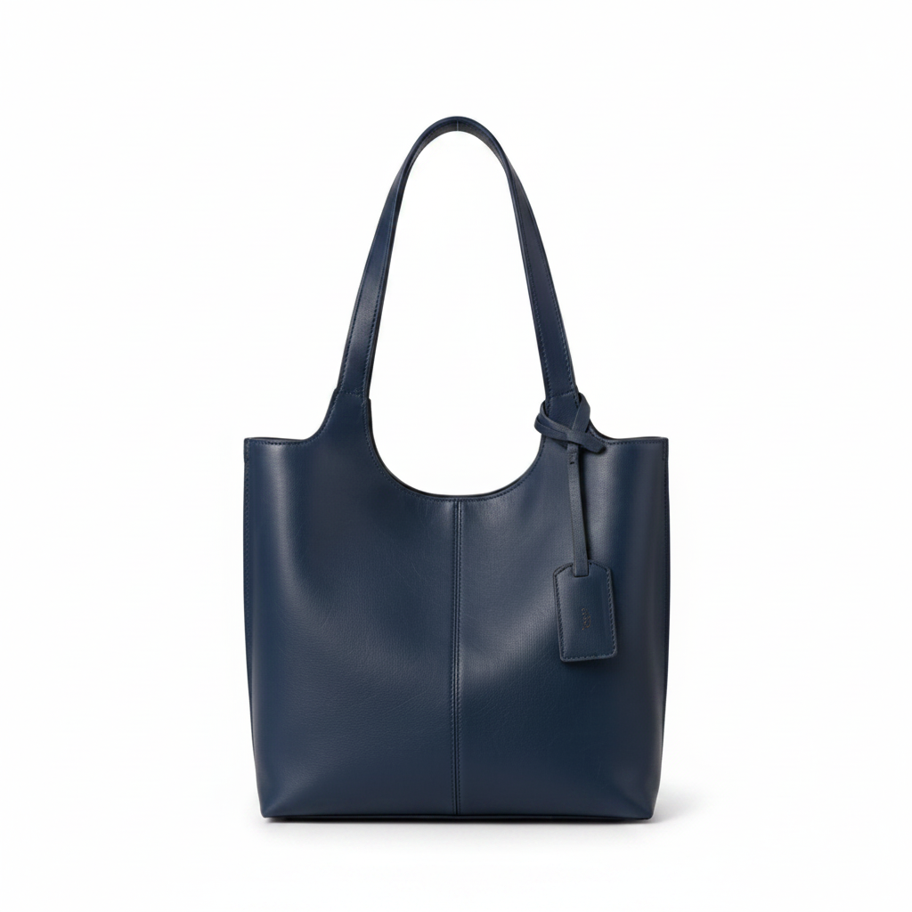 Fashionable and unique women's round-mouthed tote bag.