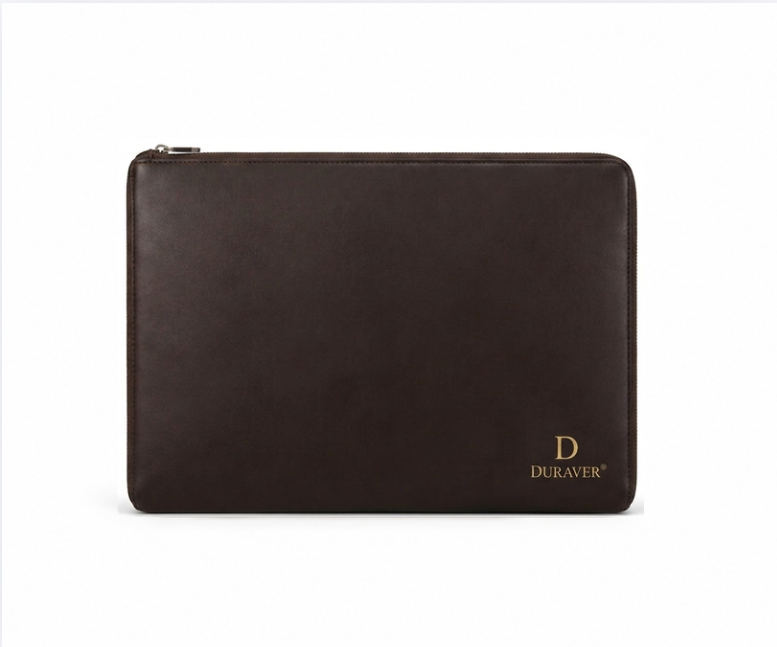 Thick Velvet-Lined Zip-Around Laptop Sleeve