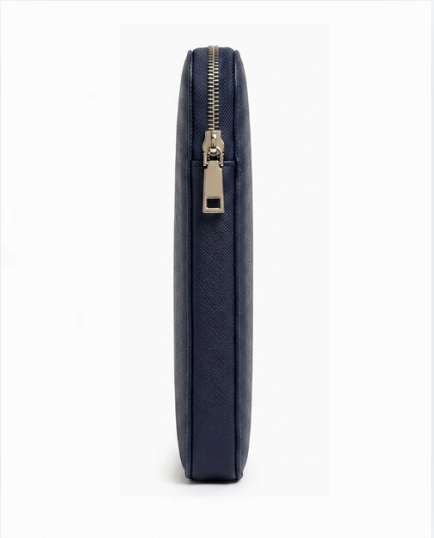 Soft, Water-Resistant Mill Grain Cowhide Leather Laptop Sleeve