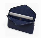 Soft, Water-Resistant Mill Grain Cowhide Leather Laptop Sleeve