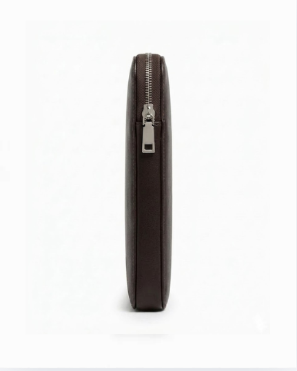 Thick Velvet-Lined Zip-Around Laptop Sleeve