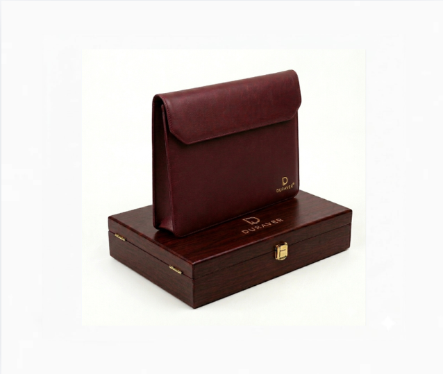 Premium Wooden Box Gift Set Laptop Sleeve for Business Professionals