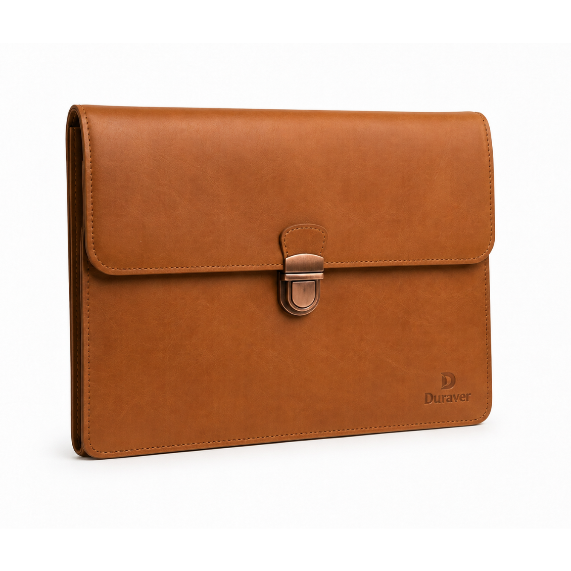 Tech Folio Laptop and A4 Document Sleeve - Cowhide Brown