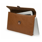 Tech Folio Laptop and A4 Document Sleeve - Cowhide Brown